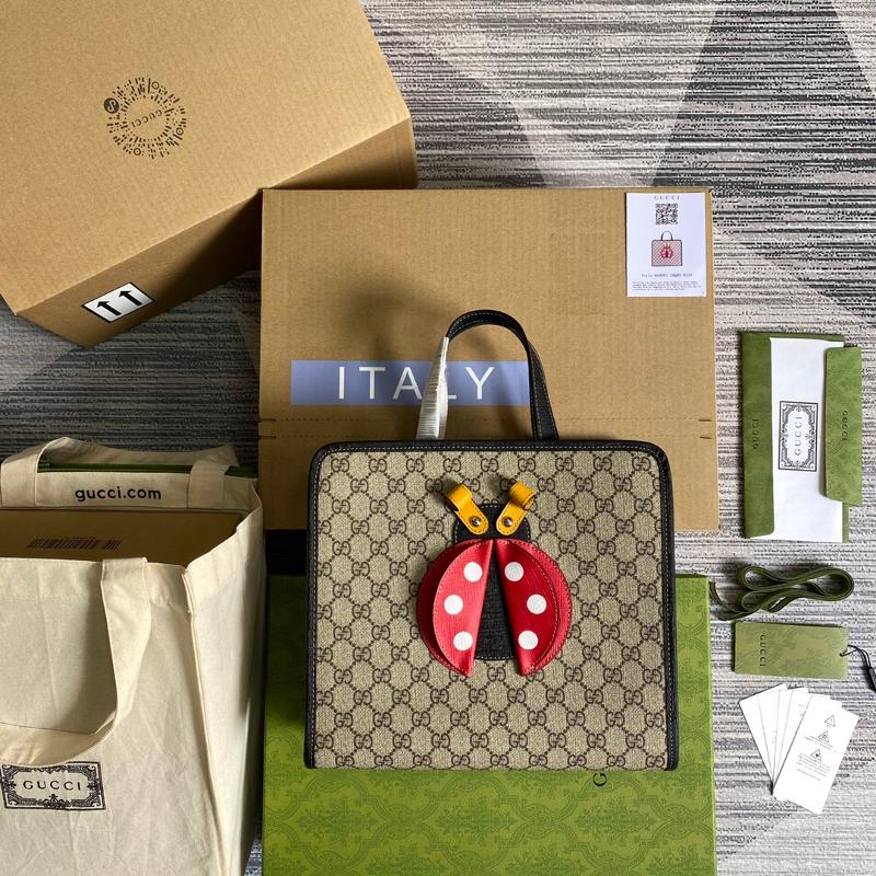 Gucci File Handbag 664083 Seven Star Ladybug